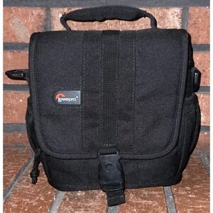 Lowepro Adventura 140 DSLR Camera Shoulder Bag Black Orange Padded Case Strap